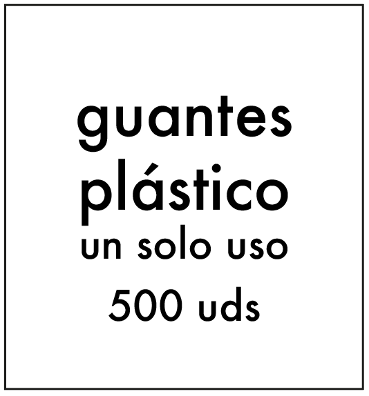 GUANTES DE PLASTICO DE UN SOLO USO (500 uds.)