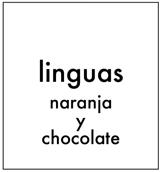 LINGUAS DE NARANJA Y CHOCOLATE