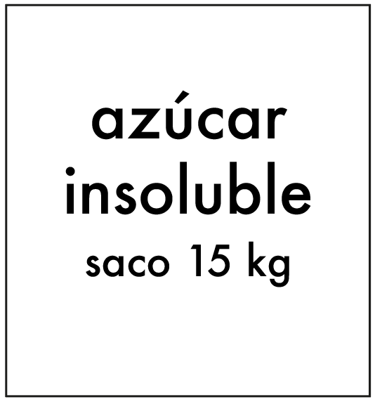 AZUCAR INSOLUBLE (SACO 15 KG)